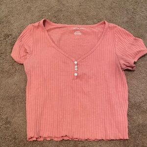 American Eagle Cropped Shirt
